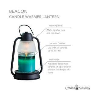 Beacon Candle Warmer Lantern Black