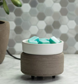 Grey Texture 2-In-1 Classic Fragrance Warmer
