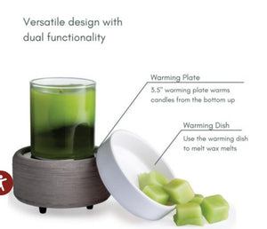 Grey Texture 2-In-1 Classic Fragrance Warmer