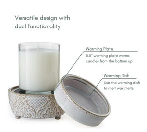 Vintage White 2-In-1 Classic Fragrance Warmer