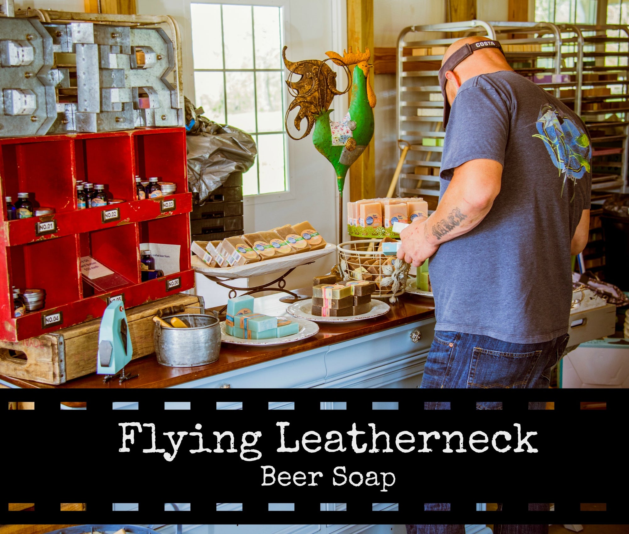 Flying Leatherneck Handcrafted Beer Soap