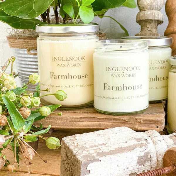 The Everyday Market on Instagram: My summer lovebotanical soy candles  with crackling wood wicks! #candles #doughbowl #farmhousedecor #niagara  #handmade #shoplocal