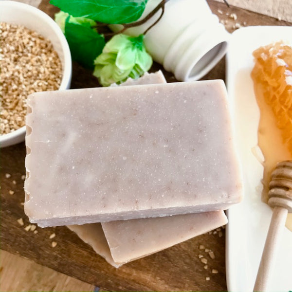 Oatmeal & Coconut Milk Soap, 100% Natural Handmade 120g 